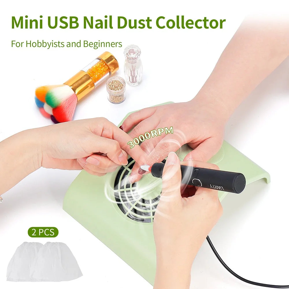 Portable USB Nail Dust Vacuum Collector - 1