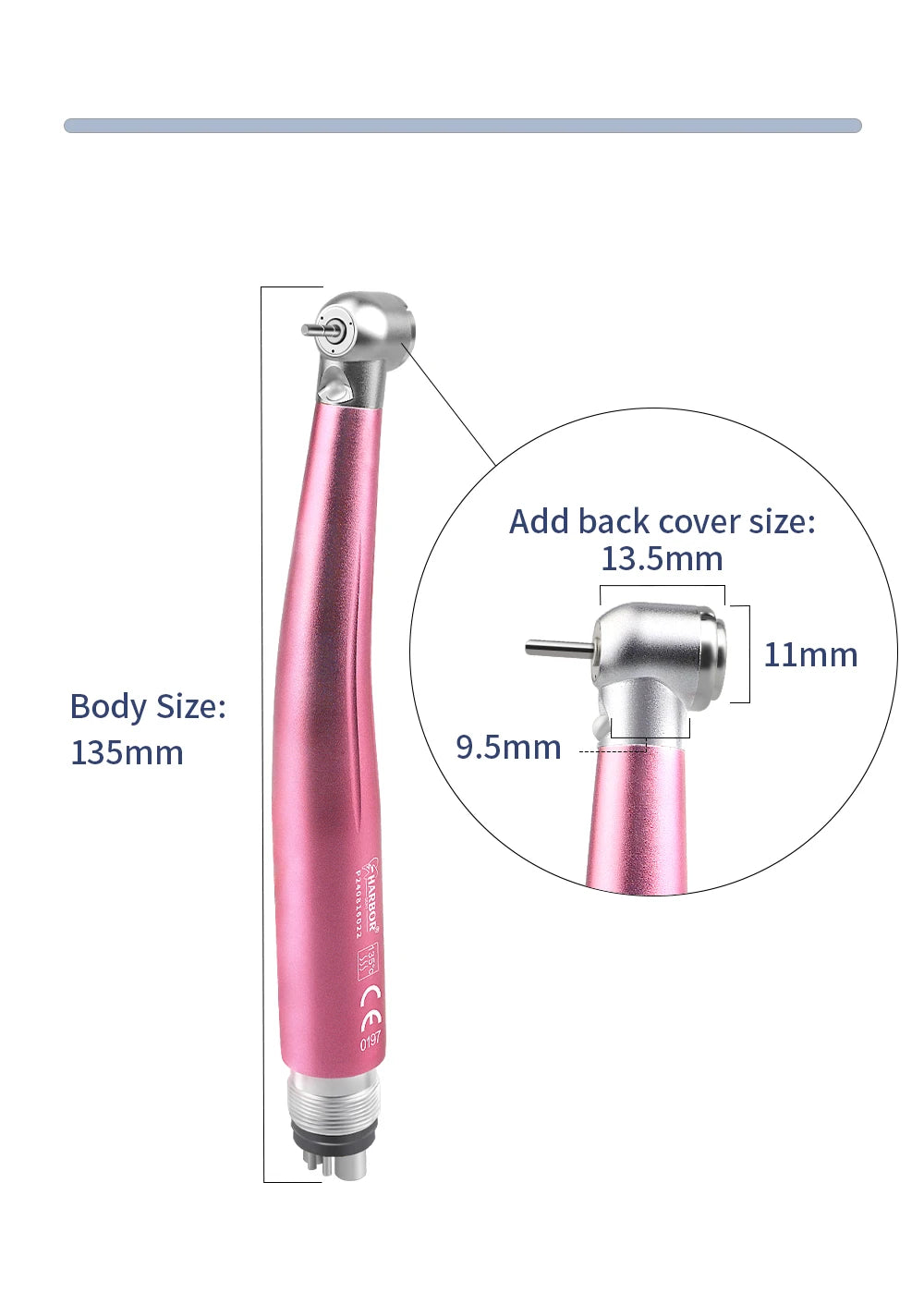 Professional Dental Handpiece Kit with LED and Water Spray - 20