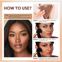 Matte Bronzer Powder for Natural Sculpted Look