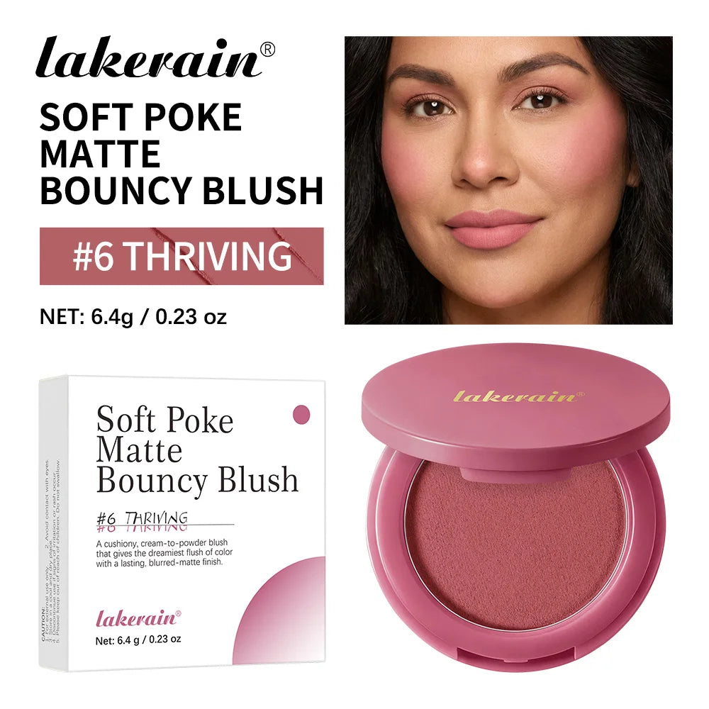 Matte Bouncy Cream-to-Powder Blush for Natural Glow - 25