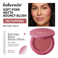 Matte Bouncy Cream-to-Powder Blush for Natural Glow