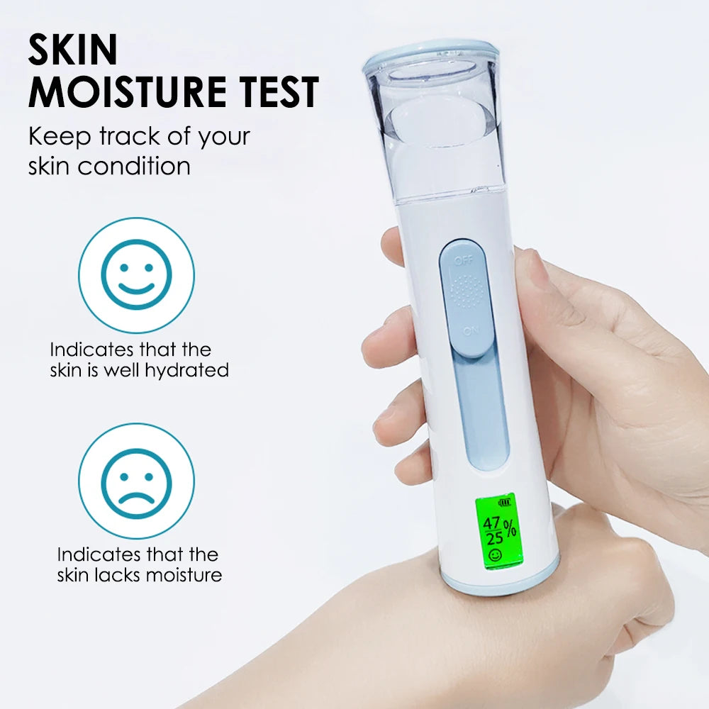 Ultrasonic Skin Scrubber and Nano Mist Facial Hydration Set - 19