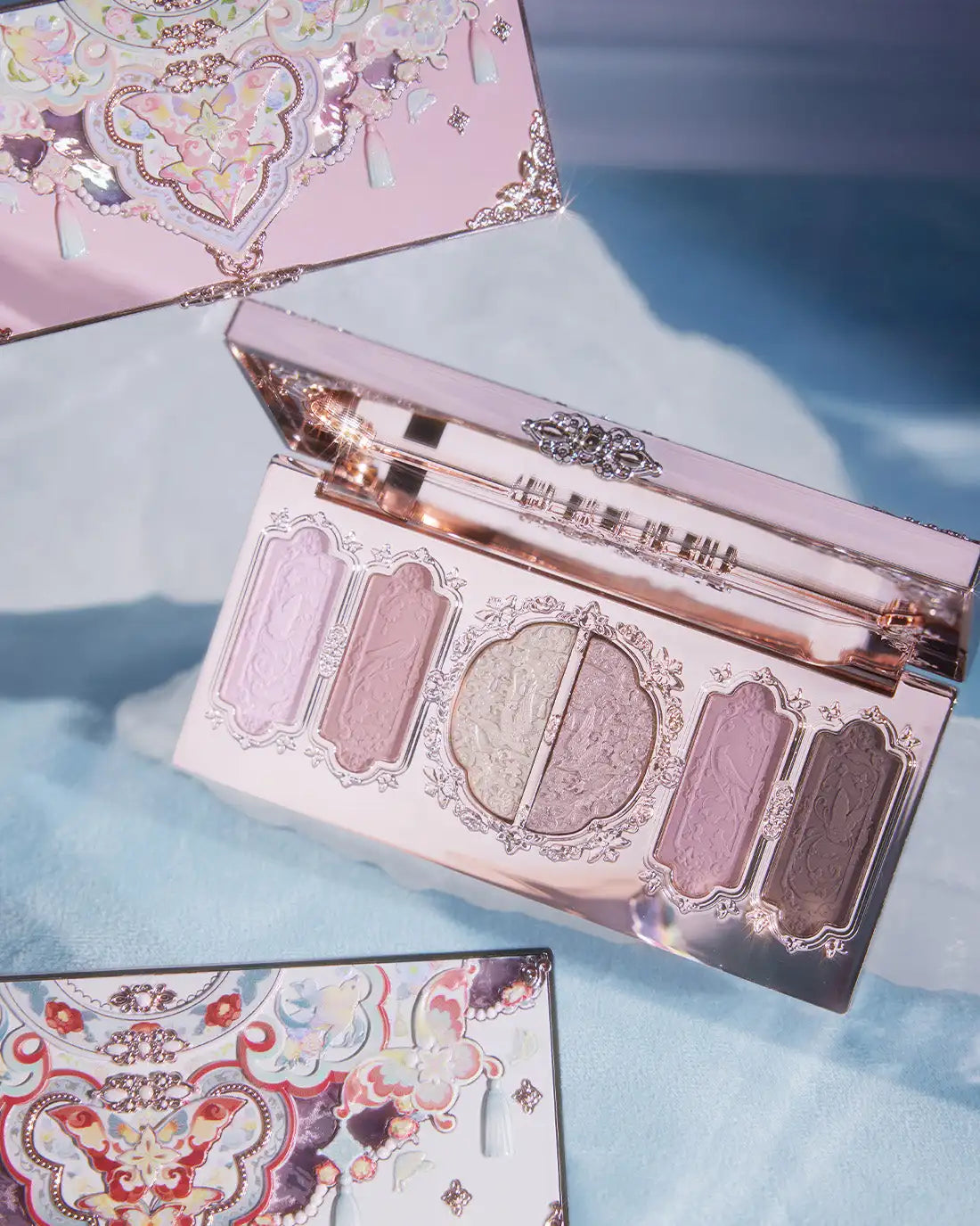 6-Color Butterfly Embossed Eyeshadow Palette - 8
