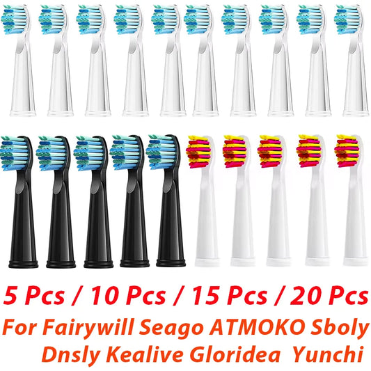 Replacement Electric Toothbrush Heads (Multi-Compatible)