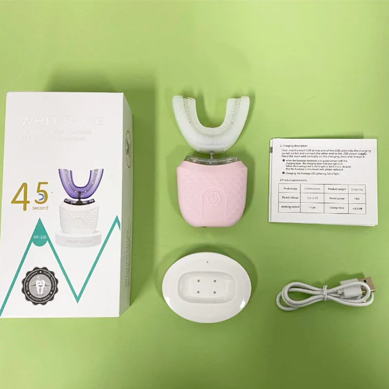 360-Degree Automatic U-Shape Ultrasonic Whitening Toothbrush - 15