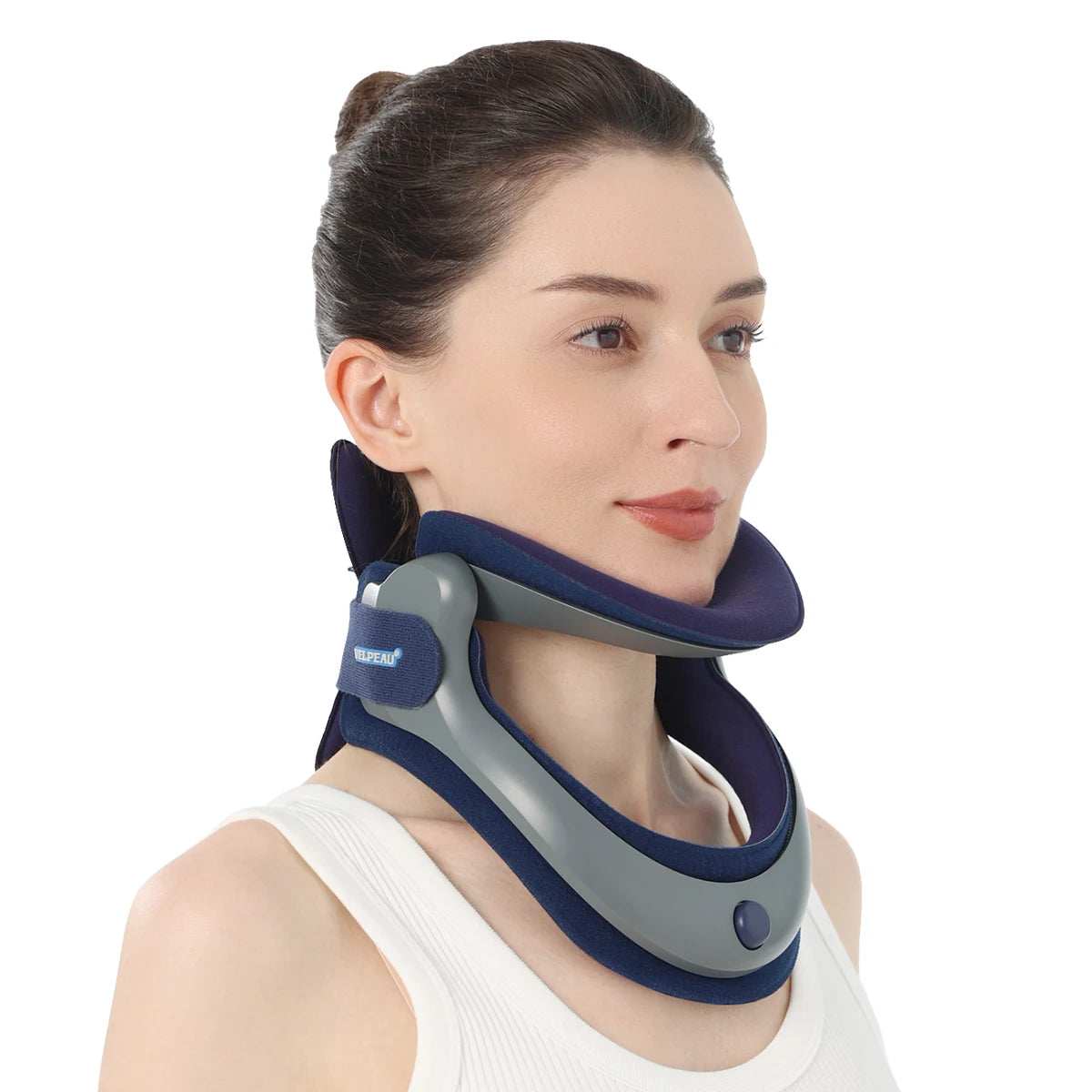 Adjustable Cervical Neck Traction Collar for Pain Relief - 14