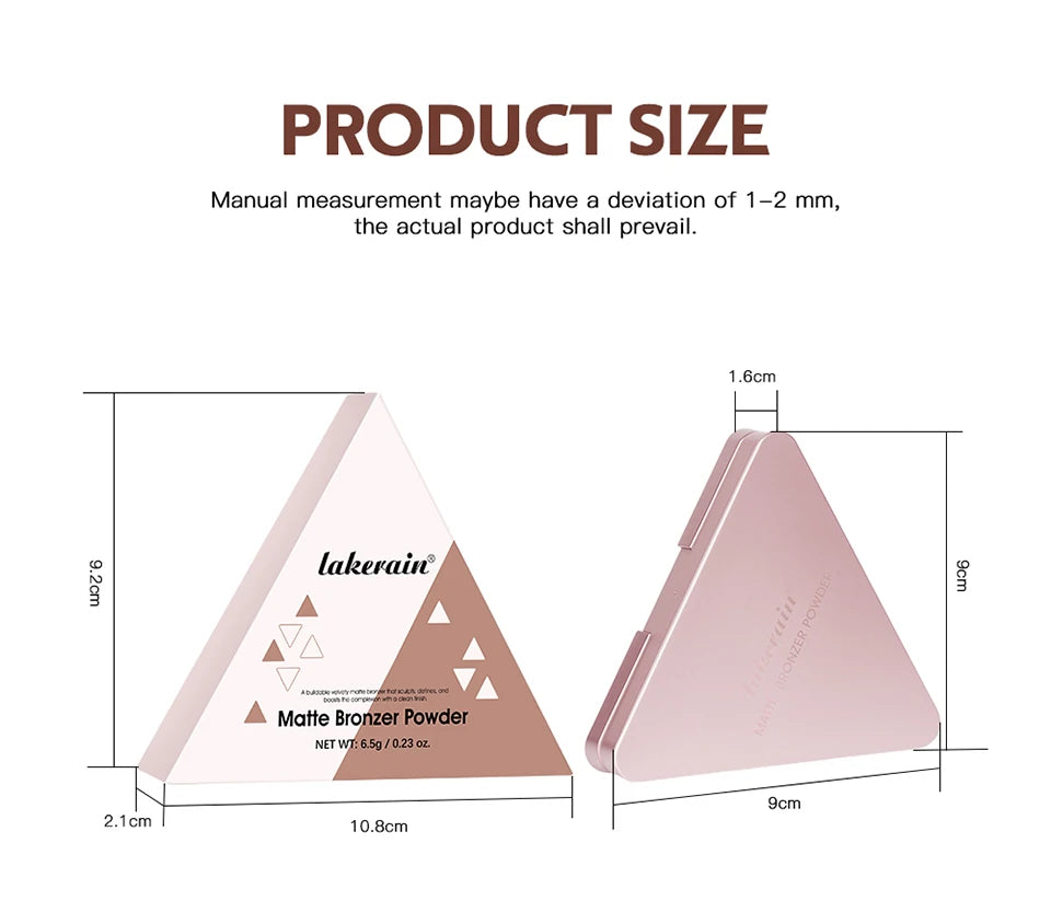 Matte Bronzer Powder for Natural Sculpted Look - 15