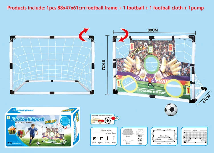 Portable Kids Soccer Goal Set for Indoor and Outdoor Play - 7