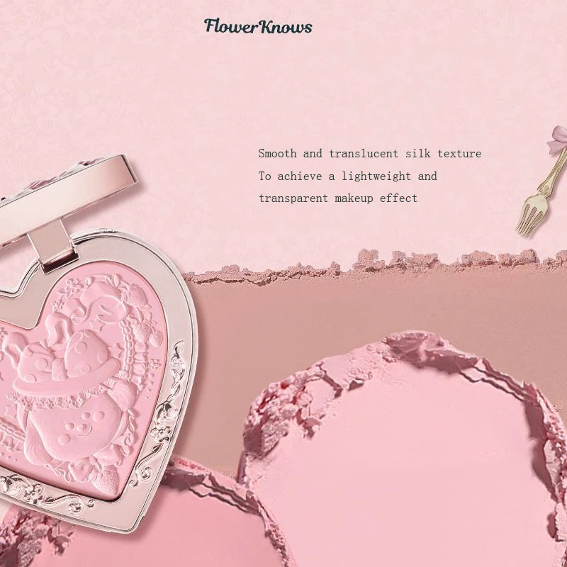 Velvet Matte Heart-Shaped Powder Blush - 4