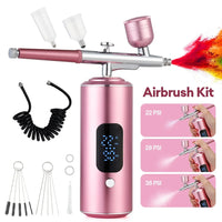 Portable Cordless Airbrush Kit for Makeup and Crafts