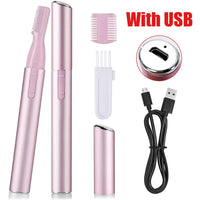 Portable Electric Eyebrow and Facial Hair Precision Trimmer