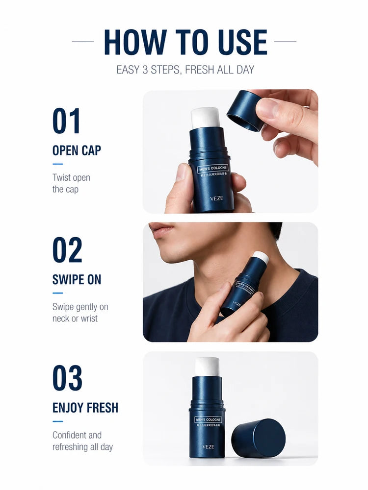 Portable Solid Cologne Balm for Men - 10