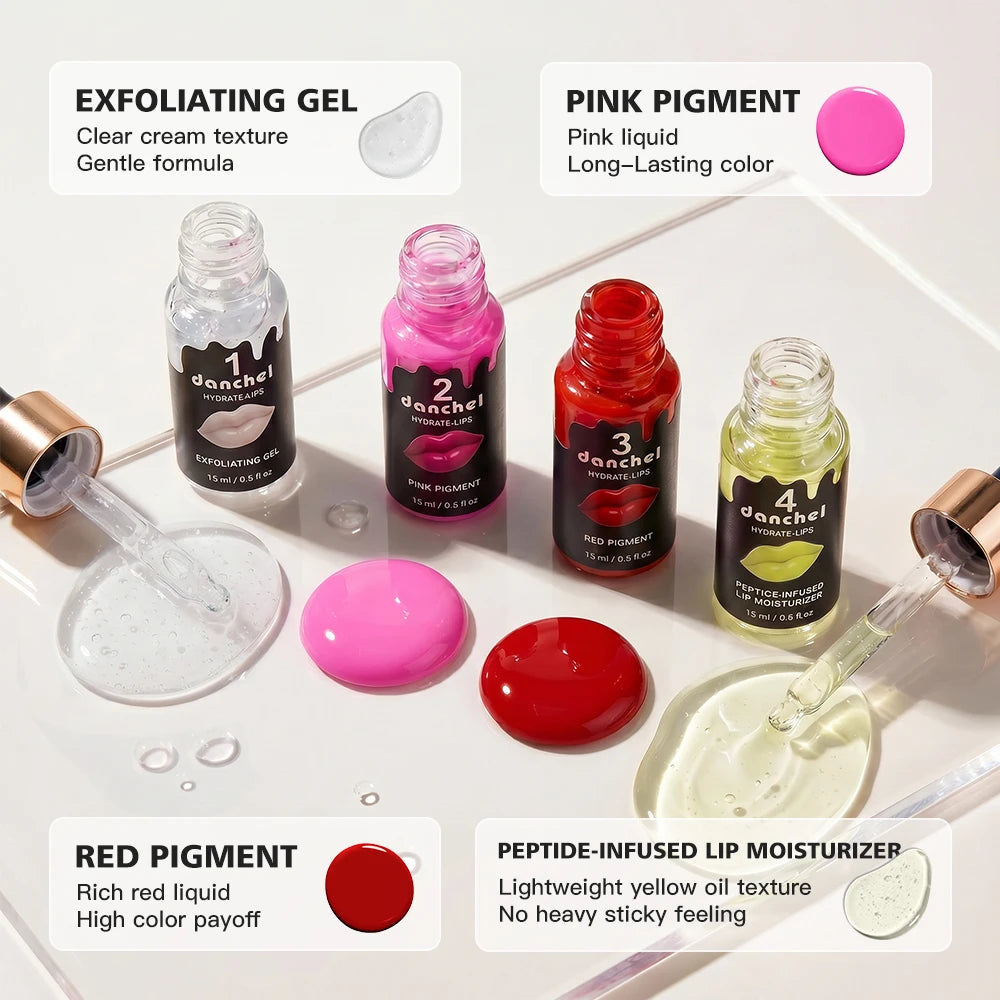 4-Step Hydrating Lip Care & Color Treatment Set - 15