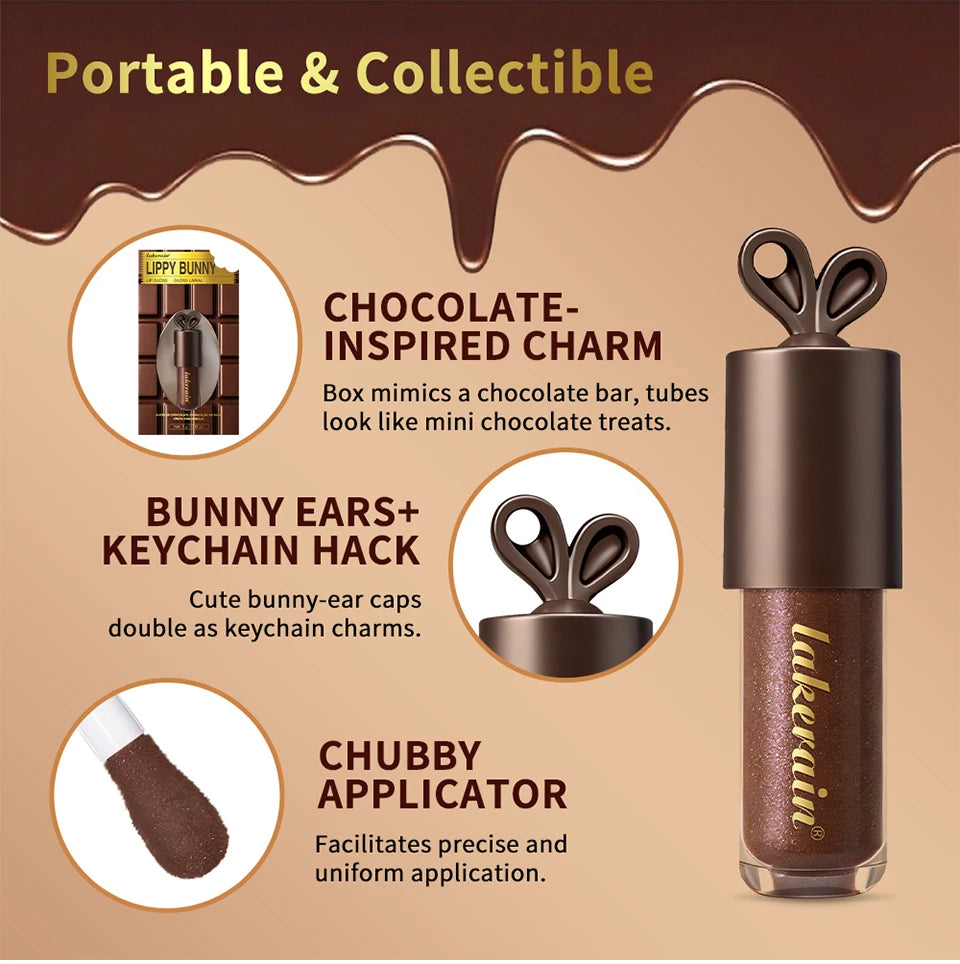 Deep Moisturizing Chocolate Shimmer Lip Gloss - 12