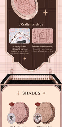 Long-Lasting Embossed Matte Powder Blush