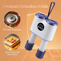 Portable Electric Shoe and Boot Dryer with Timer