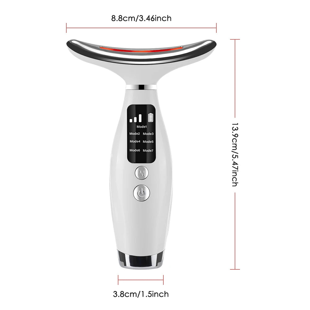 7-Color LED Neck and Face Lifting Massager - 10