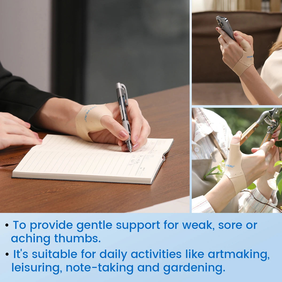 Elastic Thumb Compression Support Sleeve for Arthritis and Pain - 8