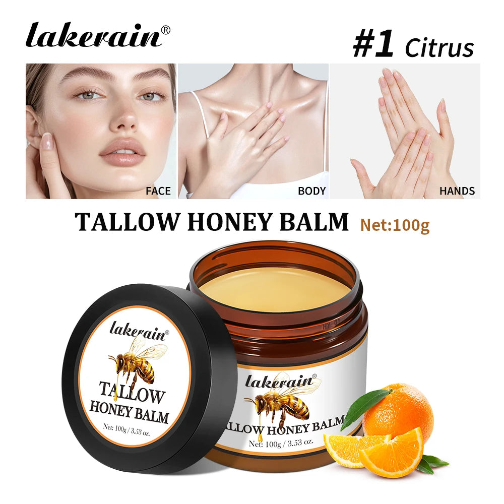 Moisturizing Beef Tallow Honey Balm for Dry Skin - 21