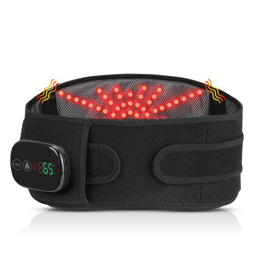 Heated Lumbar Massage Belt for Back Pain Relief - 36