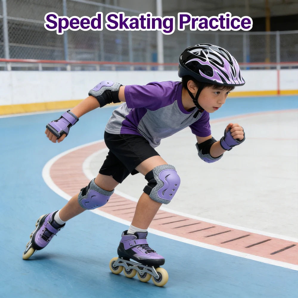 Kids Protective Helmet and Safety Gear Set for Ages 3-10 - 5