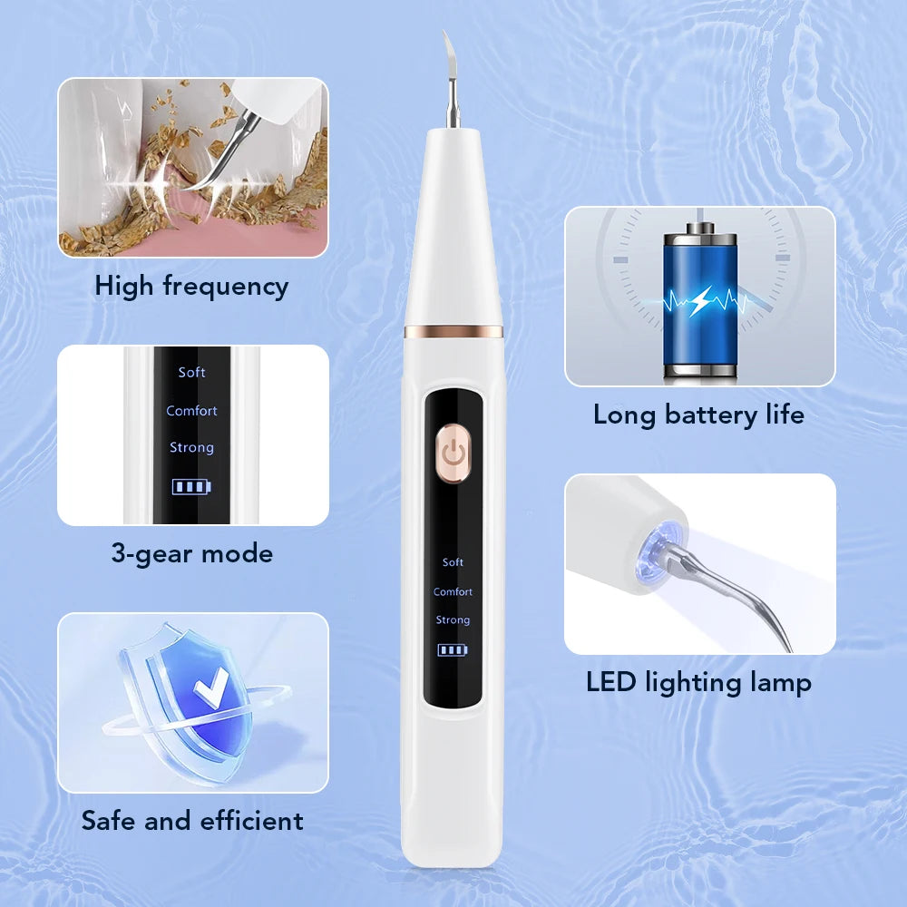 Electric Ultrasonic Teeth Tartar and Plaque Remover - 2
