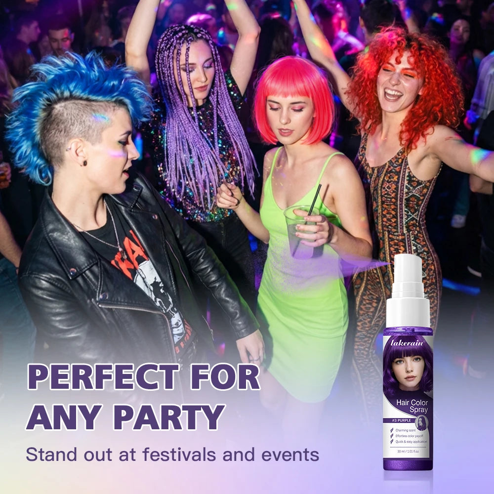 Instant Temporary Hair Color Spray for Parties and Styling - 12