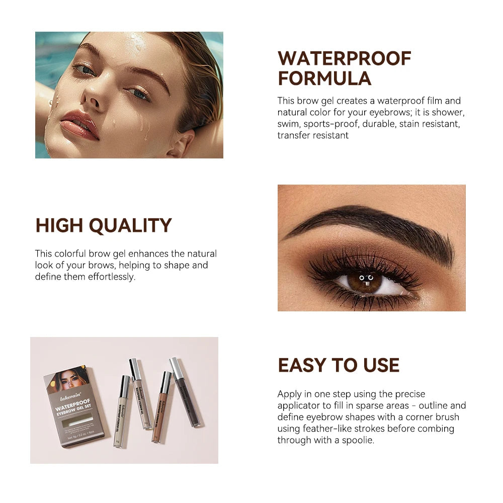 Waterproof Long-Lasting Eyebrow Tint Gel - 2