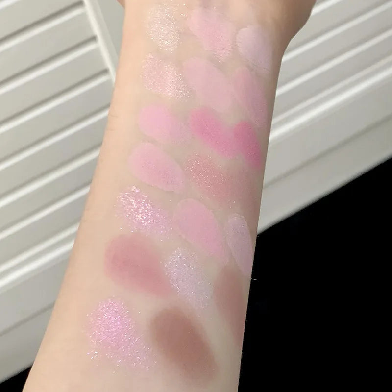 20-Color Heart-Shaped Eyeshadow Palette - 27