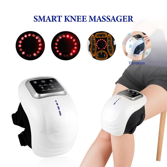 Smart Heated Knee Massager with Vibration Therapy