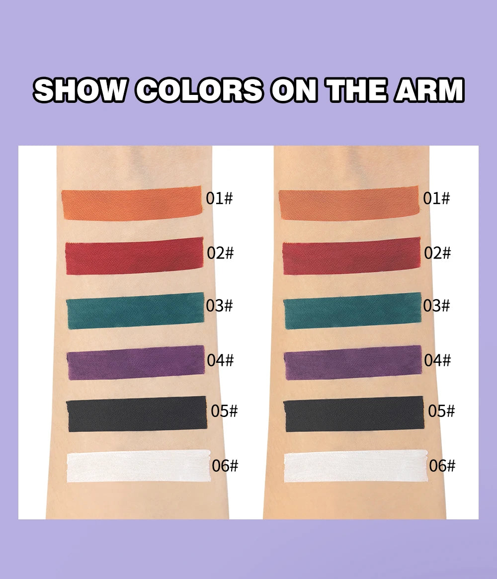 6-Piece Waterproof Velvet Matte Liquid Lipstick Set - 17