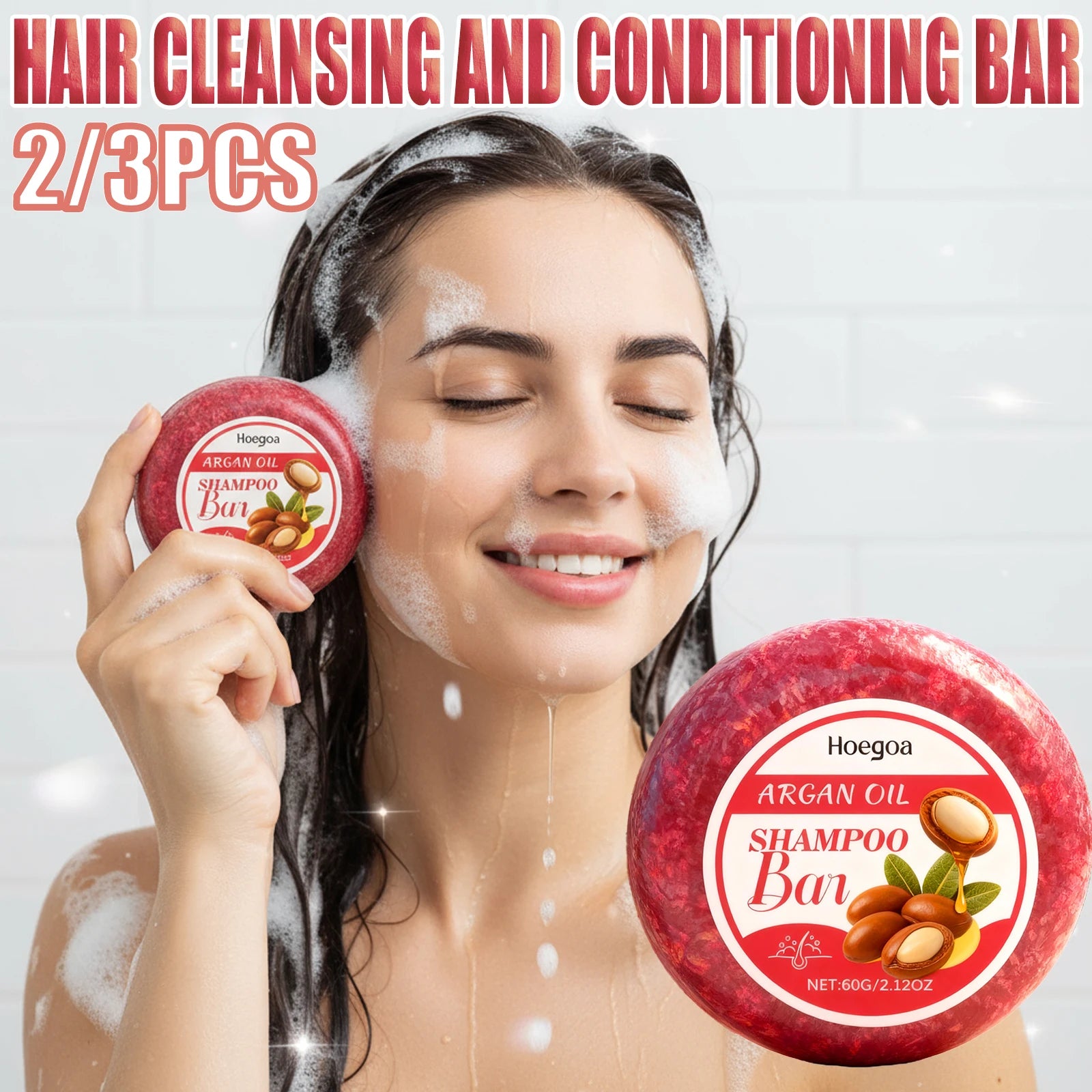 Moisturizing Solid Shampoo Bar for Frizz Control & Split Ends - 7