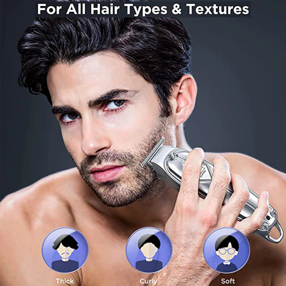 Professional Cordless Hair Cutting and Grooming Kit - 19