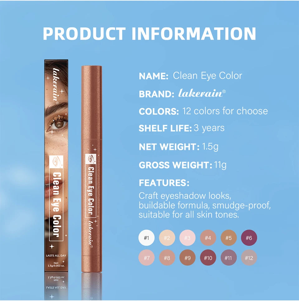 Waterproof Shimmer Eyeliner Pencil for Brightened Eyes - 24