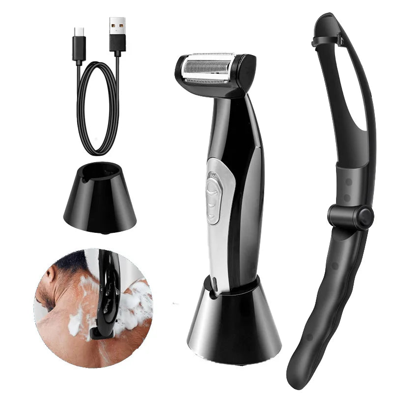 Waterproof Rechargeable Electric Back and Body Hair Trimmer - 5