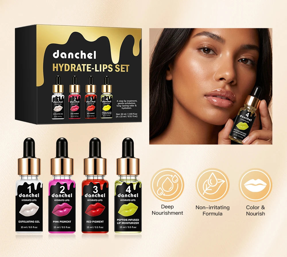 4-Step Hydrating Lip Care & Color Treatment Set - 7