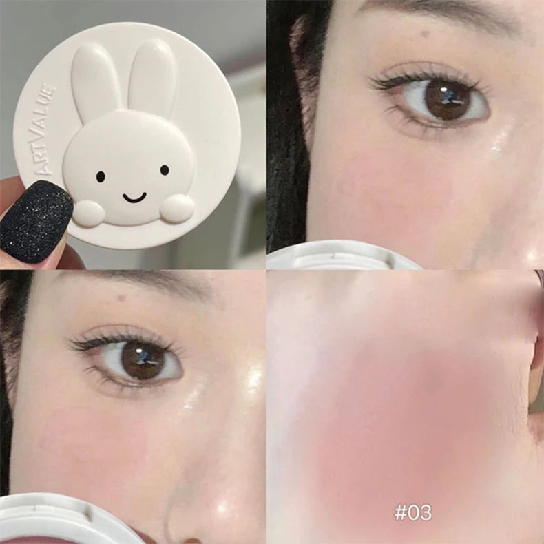 Matte Rabbit Face Blush Powder for Natural Makeup - 21
