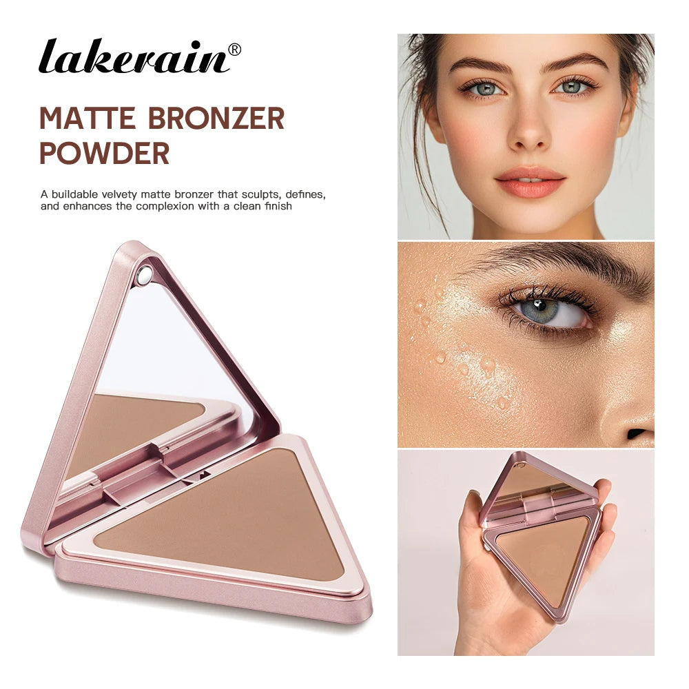 Matte Bronzer Powder for Face Contouring and Shading - 9