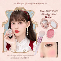 Embossed Long-Lasting Powder Blush for Silky Smooth Skin