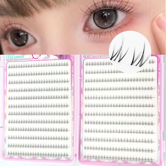 DIY Natural Lower Cluster Eyelashes for Beginners