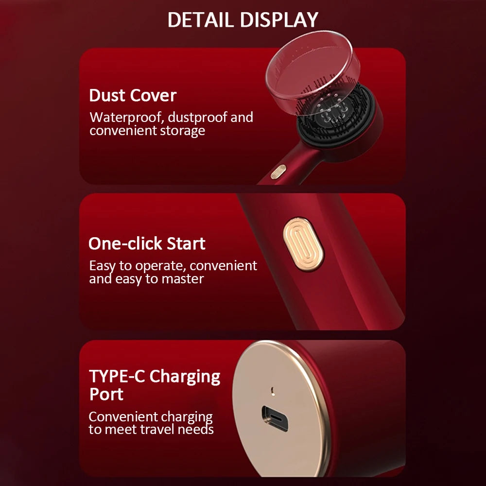 Electric Red Light Scalp Massager and Hair Growth Comb - 12