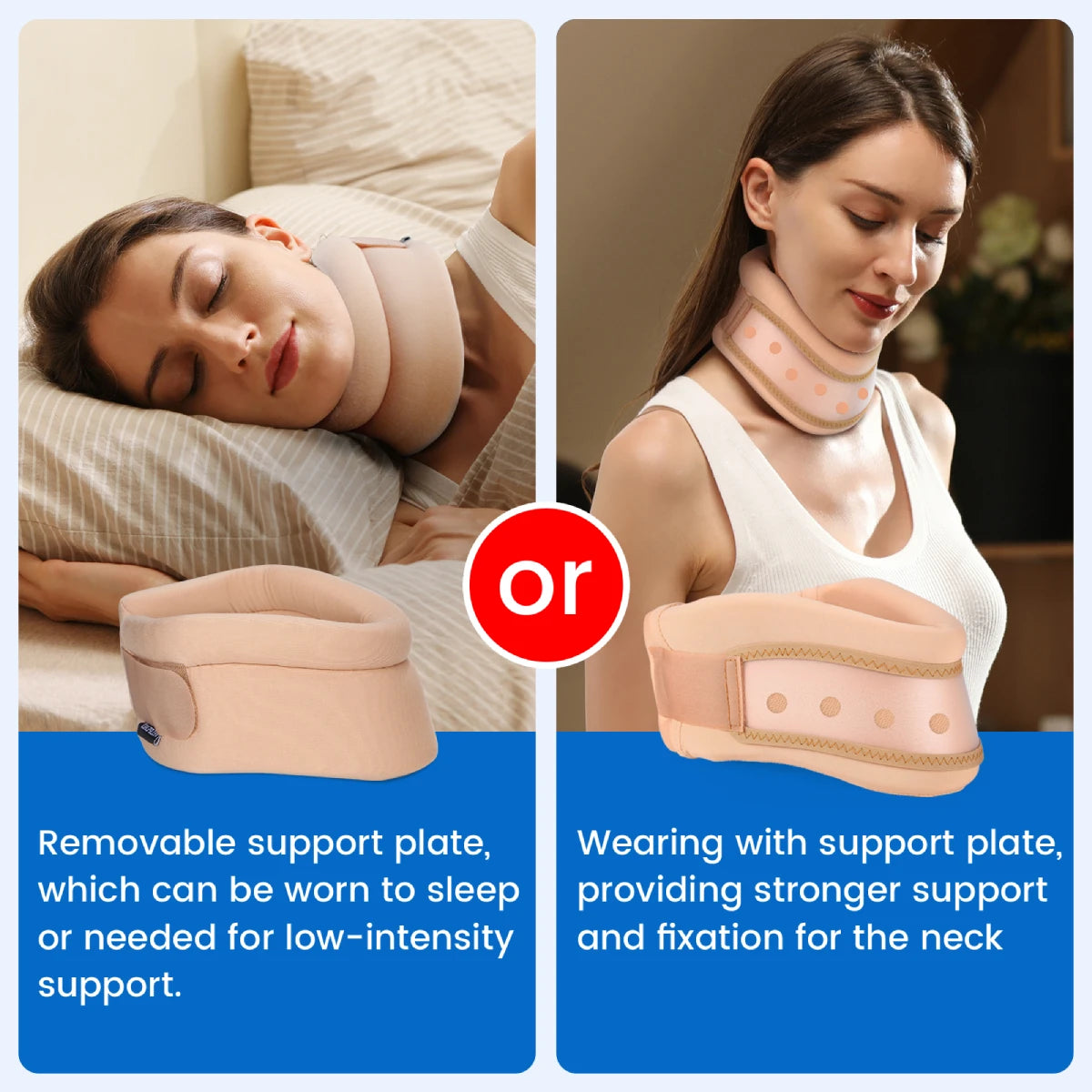 Adjustable Foam Cervical Neck Support Brace for Pain Relief - 5