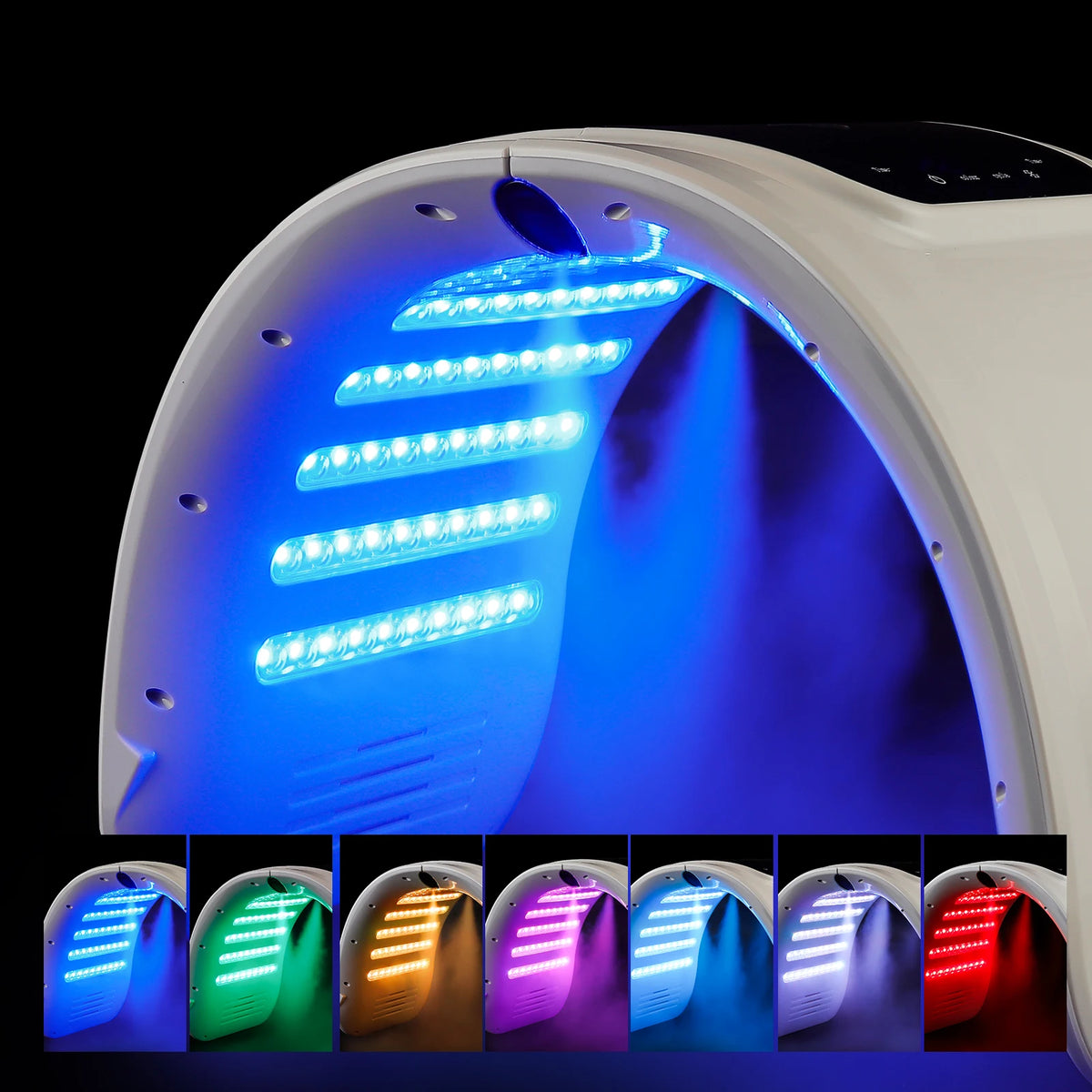 7-Color LED Photon Therapy Mask with Nano Hydration Mist