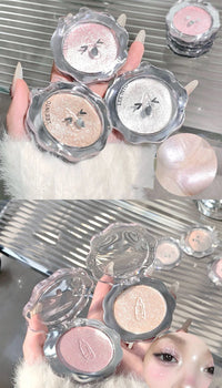 3D Shimmer Highlighter Powder for Radiant Glow