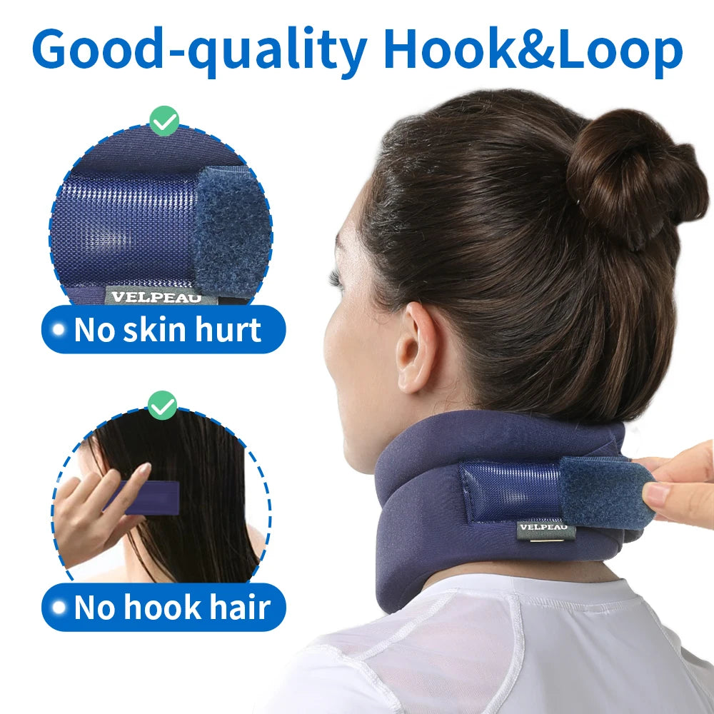 Adjustable Foam Cervical Neck Support Brace for Pain Relief - 16