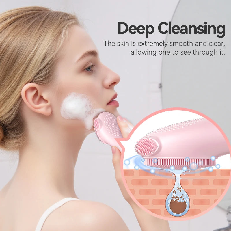 Rechargeable Silicone Facial Cleansing Brush - 3