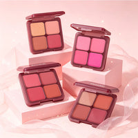 4-Color Soft-Focus Blurring Blush Palette
