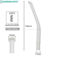 Autoclavable Dental Suction Tips - 10 Piece Set