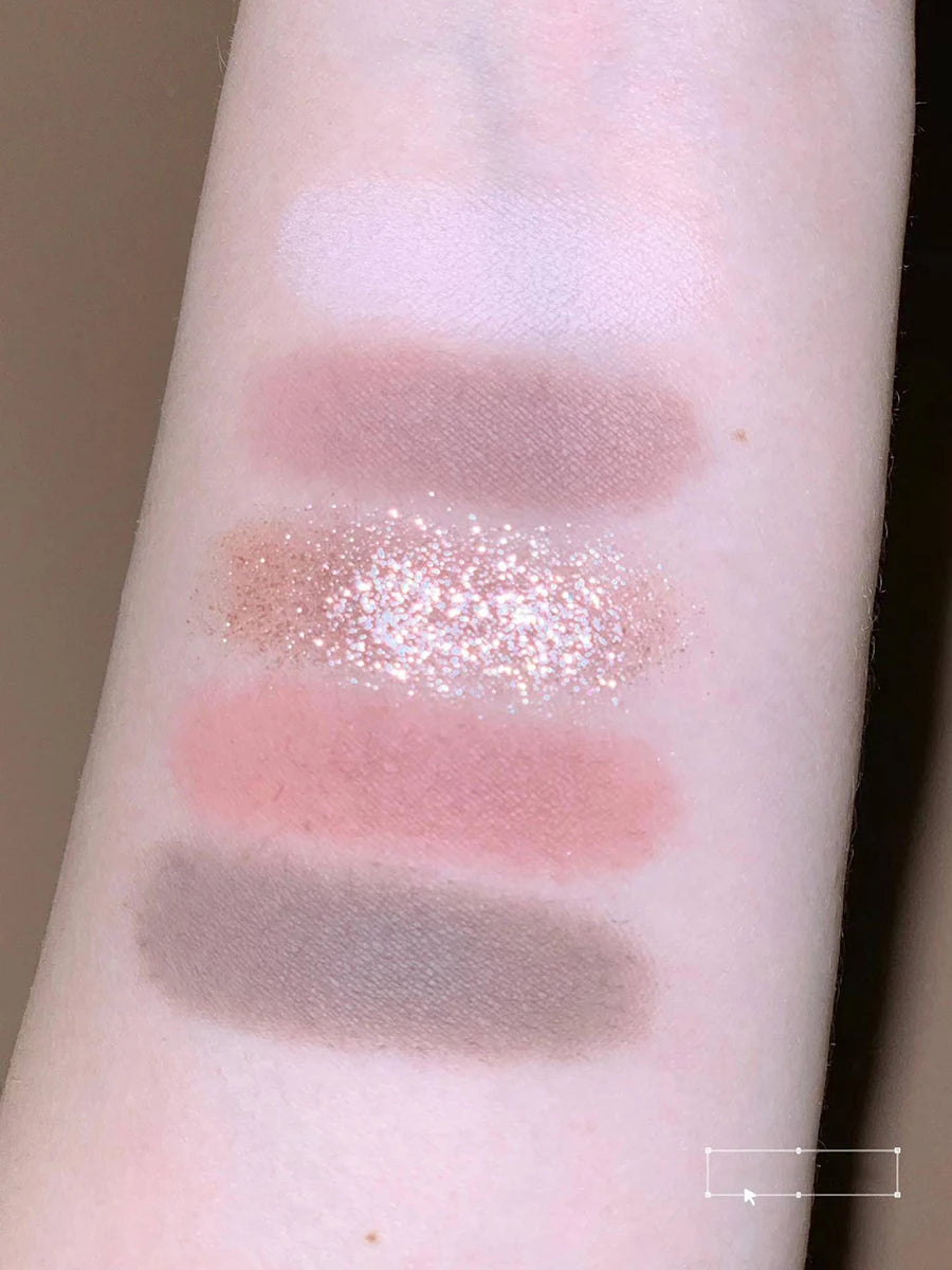 5-Color Mermaid Eyeshadow Palette for Long-Lasting Shimmer - 16