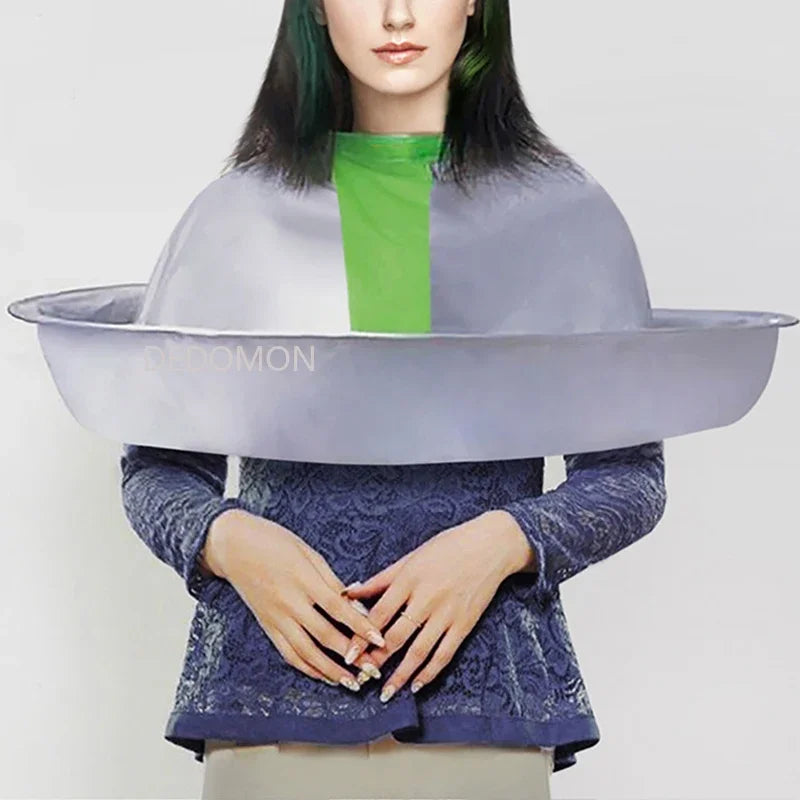 Waterproof Foldable Umbrella Hair Cutting Cape - 4